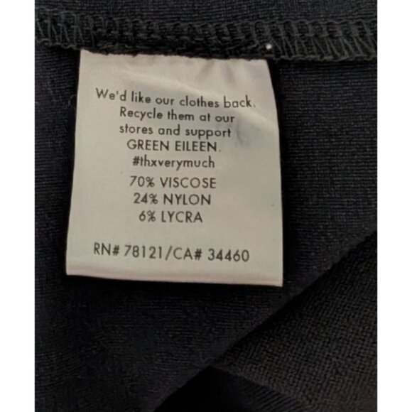 Eileen Fisher Womens Washable Stretch Crepe Slim Ankle Pants XL Black Retail Mad - Picture 13 of 13